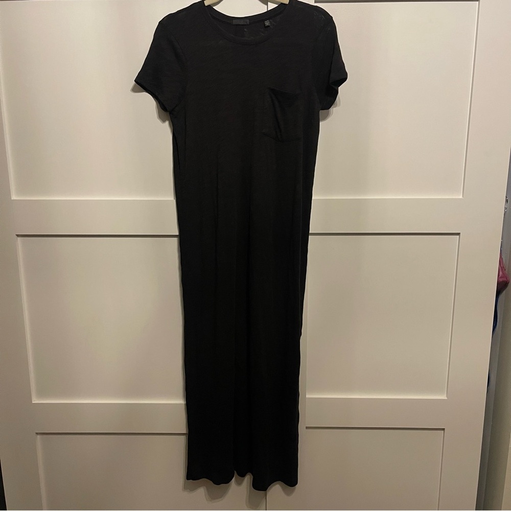 ATM XS Black Maxi Dress with Pocket